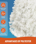 Heavy Duty 24 Inch Commercial Dust Mop Featuring Plush Absorbent Microfiber Pad For Quick Wet Or Dry Floor Cleaning Bulletproof Workhorse Gear For Pros with polyester benefits.