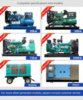 Heavy Duty Automatic Start Generator Set Featuring Standby Power System Control And Backup Electricity Supply For Industrial Commercial Applications 30kw 50kw 75kw 200kw and mobile models.