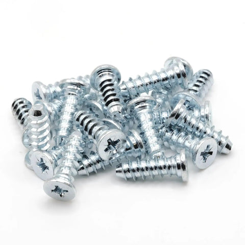 Solid Replacement Bed Rail Screws Heavy Duty Euro Fasteners For Your Ikea Malms Hemsnes Brimnes Bedroom Rig Silver with shiny zinc plating.