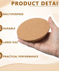 Big Tapered Cork Stoppers For 3.74 To 4.0 Inch Jar Openings held in hand, shows multipurpose, durable, large size, practical