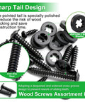 410 Stainless Steel Wood Screw Set, DIY Friendly Assortment Kit With M2 M3 M4 Pan Head And Truss Head Self Tapping Screws