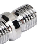 20 Pack Extended Wheel Conversion Studs 58mm Long Cold Forged Steel Kit With Zinc Coating For Quick Tire Swaps And Rust Free Performance On Any Car, chrome threaded stud close-up