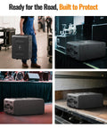 4U Shallow 19 Inch Rackmount Case With Detachable Front And Back Covers in various gig setups, emphasizing durability for road and studio use.