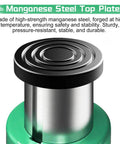 Heavy Duty Bottle Screw Jack For Floor Leveling And Auto Maintenance, Beefy Garage Lift with durable manganese steel top plate.