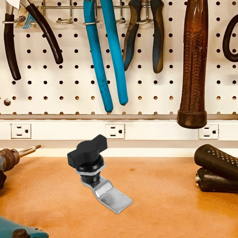 Black T Handle Cam Lock For Cabinets And Boxes Easy To Install And Use Made From ABS And Metal Real Solid Offset Keyless Cylinder Lock