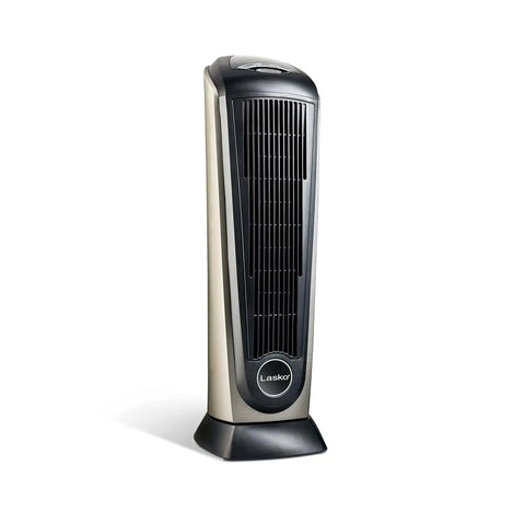 1500W Ceramic Tower Space Heater with Remote, Thermostat, Timer and Wide Oscillation for fast even heat in small to medium rooms.