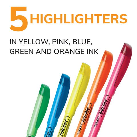 Fresh Chisel Tip Highlighters In Assorted Fluorescent Shades With Smooth Glide Ink Top Pick For Campus Grind Study Sessions And Back To School Staples.