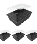 3 Pack Seed Starting Tray Set with 36 Cell Germination Trays and Adjustable Humidity Vented Dome, Pro Grade Plant Starter Kit.