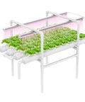 Hydroponic Growing System Kit With 36 Plant Sites Full Spectrum Grow Lights And Timer Auto Water Pump PVC U Pipes Home Garden