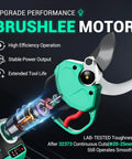 Cordless 20v Brushless Electric Pruning Shears With Dual 20ah Batteries And Sk5 Steel Blades Make Snipping Garden Limbs A Smooth Piece Of Cake Up To 14 Inches Easily - brushless motor close-up.