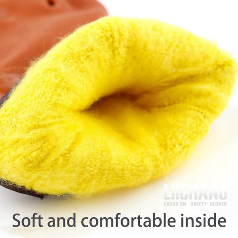 Insulated Waterproof Work Gloves With PVC Coating And Cashmere Liner, Cold-Resistant To -30F, Chemical And Oil Resistant, Non Slip Grip, Ultra Flexible, Freezer Safe, Grippy, Built For Heavy Duty Tasks (1 Pair)