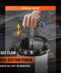 Ditch The Grease Monkey Grind With This 6.5L Manual Oil Extractor Pump with handle in manual mode for fast oil extraction.