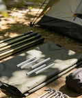 Five Pack Aluminum Tent Pole Repair Sleeves Replacement Connectors For Camping Poles Portable Rod Repair Kit on camping gear.
