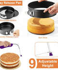 701 Piece Cake Decorating Kit with Baking Supplies Turntable Piping Tips Leveler Pans Spatula Cake Boards Frosting Tools shown