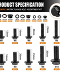 Heavy Duty 3160Pcs Metric Bolts And Nuts Kit With Flange Bolts Hex Socket Button Screws Cap Head Screws And Washers 42 Sizes M2 M3 M4 M5 M6x1.0 M8x1.25 M10x1.5 Great For DIY Repairs And Machinery Projects with M6 M8 M10 bolts assortment