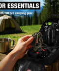 Open 190 Piece Survival Gear And Medical Kit For Outdoor Adventures Camping Hiking And Vehicle Ready Emergency EMT IFAK MOLLE Pouch