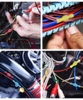 Heavy Duty Nylon Spade Connector Kit Featuring Thick Tinned Brass Insulated Crimp Wire Connectors For Seamless Automotive Wiring Jobs used in various wiring setups.