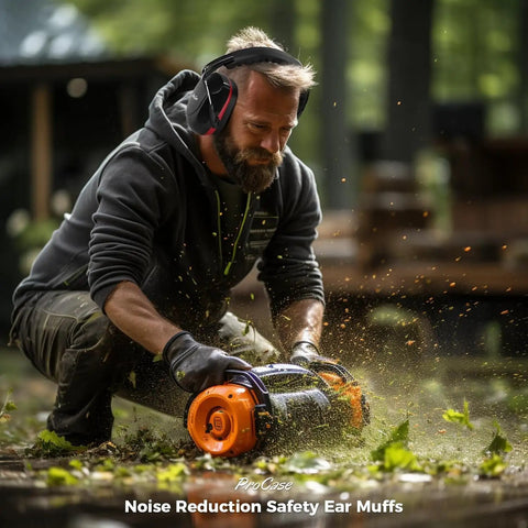 Noise Reduction Ear Muffs NRR 28 Decibel With Comfy Ergonomic Headband And 360 Degree Rotatable Ear Cups For Adults And Kids Hearing Protection At Shooting Ranges Mowing And Other Loud Environments