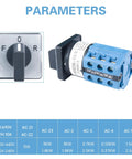 Front view of Light Milling Machine Switch For Mini Lathe Forward Off Reverse Motor Control 220V 380V With Silver Contacts