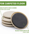 Carpet Furniture Sliders 8 Pack 3 And A Half Inch Move Heavy Furniture Effortlessly One Person Setup Protect Your Floors