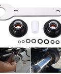 Real Deal Front Mount Hydraulic Steering Cylinder Seal Kit Replacement HS5157 For HC5340 To HC5358 Plus HC5365 Compatible With Shaft Wrench Tool