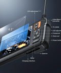 Endoscope Camera With Light For Inspections And Tight Spots Pro Grade Tool 4.3 Inch IPS Screen Delivers 1920P HD Video 8 LED Lights