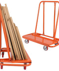 Go To Heavy Duty Plasterboard Mobile Tool Cart With Detachable Material Handling Trolley showing steel frame and wheels