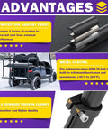 Advantages of Rear Seat Grab Bar for Golf Carts Universal Round Pipe Handle Rail: rust protection, metal casting, thick clamps
