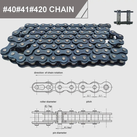 Beefed Up Go Kart Clutch With Three Quarters Inch Bore And Ten Tooth For 40 41 420 Chain chain illustration and specs