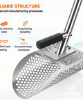 Long Handle Sand Scoop With Shovel For Metal Detecting At The Beach Heavy Duty Stainless Steel Beach Digging Tool detail view