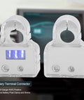 Keep Your Sweet Ride Rolling Smooth Zero Hassle Car Battery Terminal Connector Kit with digital voltmeter display.