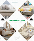 Various sofa styles showcasing Badass Rock Solid 200 Piece Antique Upholstery Tacks And Furniture Nails Pin Assortment Kit in Classic Silver.