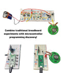 Hands-On Radio Electronics Kit Component Pack For 12 Experiments And DIY Circuits With Raspberry Pi Pico Duo on breadboards