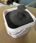 10 Lb Silicon Carbide Grit Medium 180/220 For Rock Tumblers Step 2 Polishing in white container with scoop