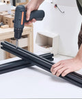 4 Pack 39.4 Inch 4040 T Slot Aluminum Extrusion Profile European Standard Anodized Linear Rail High Strength Aluminum Rails For 3D Printer CNC Machine DIY Laser Engraving Black, black 4040 rail drilling