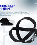 Washer Drive Belt Replacement For Whirlpool Maytag Kenmore Top Load Washers Durable Belt That Replaces WPW10006384 WPW10006384VP PS11747978 AP6014712 Easy Install Precise Fit Long Lasting Performance, black 5-rib drive belt