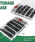 Waterproof Automotive Electrical Connector Kit With 367 Pieces Across 20 Sets Including 1 2 3 4 6 Pin Male And Female Terminals For 22 To 14 AWG Wire Harnesses Plus Crimping Tool With Easy Setup And Quick Connectors. storage case, 10.8 x 6.9 in