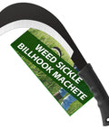 Heavy Duty Weeding Sickle Machete Garden Tool With Thick Carbon Steel Blade For Brush Clearing Yard Work Harvest Knife Farm