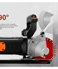 Beefy 4800W Electric Wall Chaser And Concrete Groove Cutter Machine with rotatable protective cover for precise cuts.