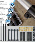 Front End Arm Bushing Rebuild Kit For ATV Raptor 125 250 700 Banshee 350 YFZ450 YFM Models with bolts and bushings
