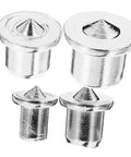 Stainless Steel Dowel Pin Set Five Pack With Dowel Center Transfer Plugs In 6Mm 8Mm 10Mm And 12Mm for precise hole alignment.
