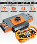 Heavy Duty Electric Skate Dolly With Lifting Function for large machinery transporter with remote control in factory