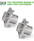Straight Up Heavy Duty Front Wheel Hub Assembly For Ezgo Rxv Golf Carts 2008 Plus, silver steel hubs with bolts and bearings.