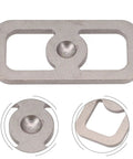 High Carbon Steel Fire Starter Striker For Camping And Hiking Portable Flint Sparker With Keychain rectangular design