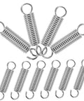 Top Tier 10 Pcs Stainless Steel Extension Springs With Hook Ends For Electrical Appliances Autos And Machinery Strong Load Bearing DIY Repair Kit That Gets The Job Done Right, 10-pack steel springs