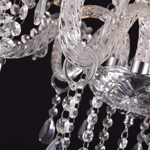 Dope Modern 12 Light K9 Crystal Chandelier Pendant Ceiling Light in European Style for Dining Room and Bedroom clear detail
