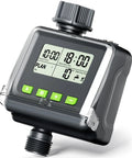 Sprinkler Timer For Garden Hose, No Fuss Programmable Watering Scheduler With digital display and rain delay control