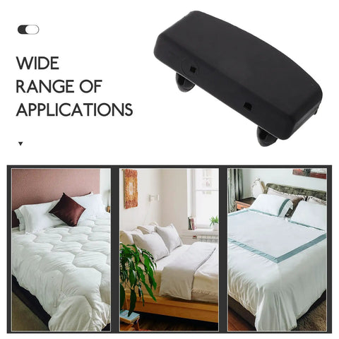 Awesome 20 Pack Plastic Bed Slat Holders For Twin Full Queen Sizes Snug Secure Fit Easy Install Replacement End Caps Brackets No More Wobble Just Pure Chill And Solid Sleep Support You Get Right Now black plastic bed slat holder shown with bed use examples