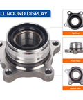 Rear Wheel Bearing Hub Assembly Pair For 2007 To 2020 Tundra DIY Friendly Beefed Up Heavy Duty Replacement With Sealed Bearings