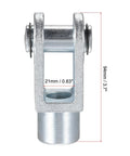 Heavy Duty Air Cylinder Rod Clevis End Y Connector 94mm Length With M20x1.5 Female Thread For 80mm Bore Pneumatic Linkage Alloy Build Tough As Nails Easy Install And Durable Performance, 94mm silver alloy clevis with M20x1.5 female thread
